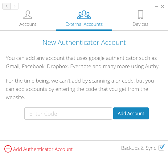 authy enter code